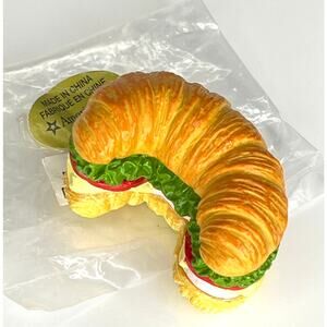 NEW American Girl CROISSANT SANDWICH 2" Bagged Lunch Kitchen Food Accessory NIP